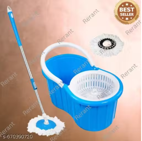 Mops with Bucket Mop set with 2 Absorber mop with bucket for floor cleaning
