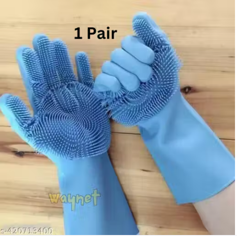 Magic Silicone Dish Washing Gloves